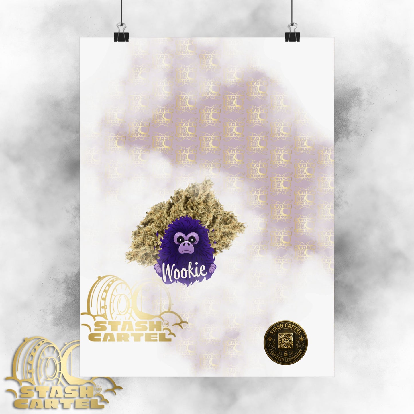 🧝‍♂️🌌 Wookie Poster – Psychedelic Funk Wall Art with Deep Indica Terps