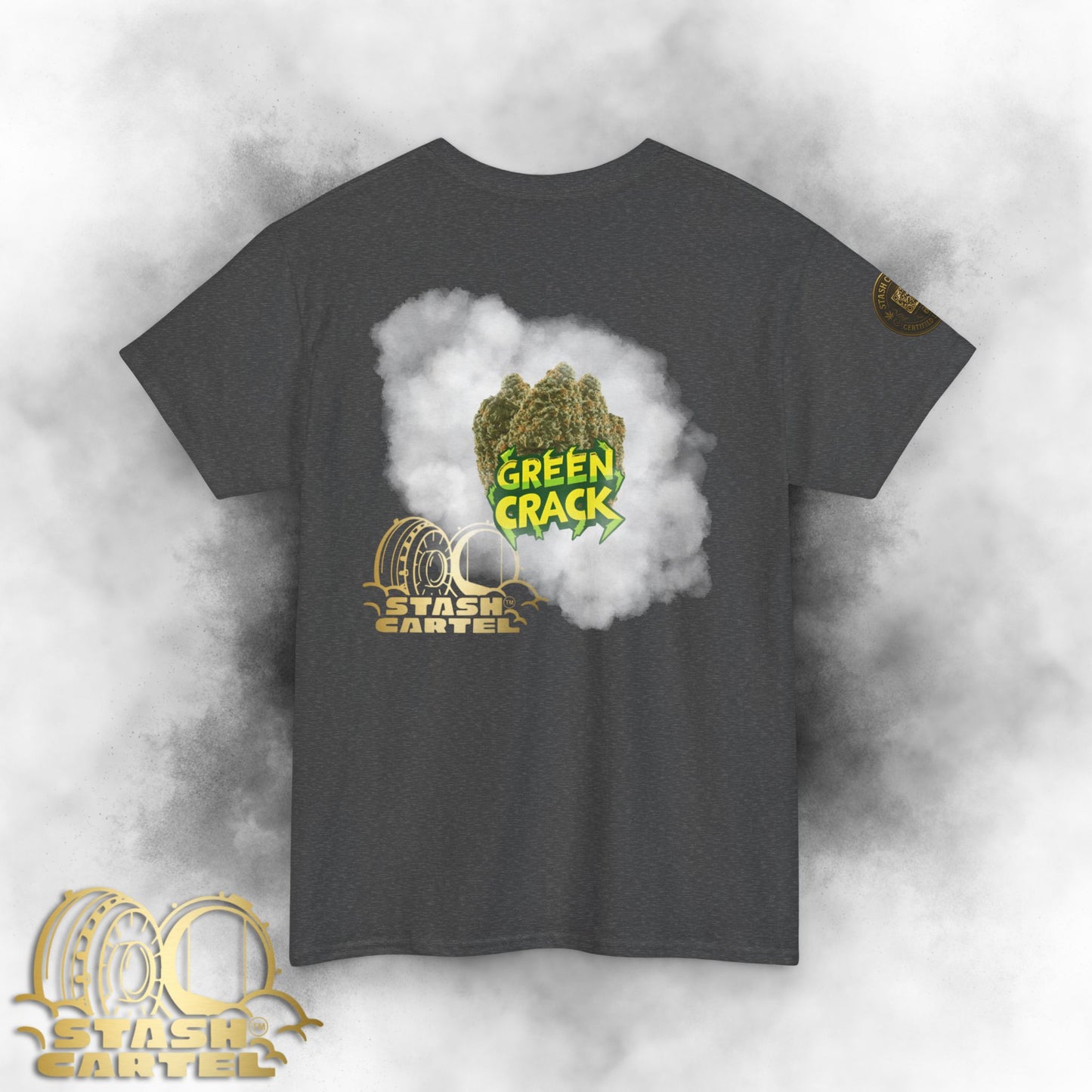 Green Crack Tee – Electric Citrus Wake-Up Unisex Heavy Cotton Tee