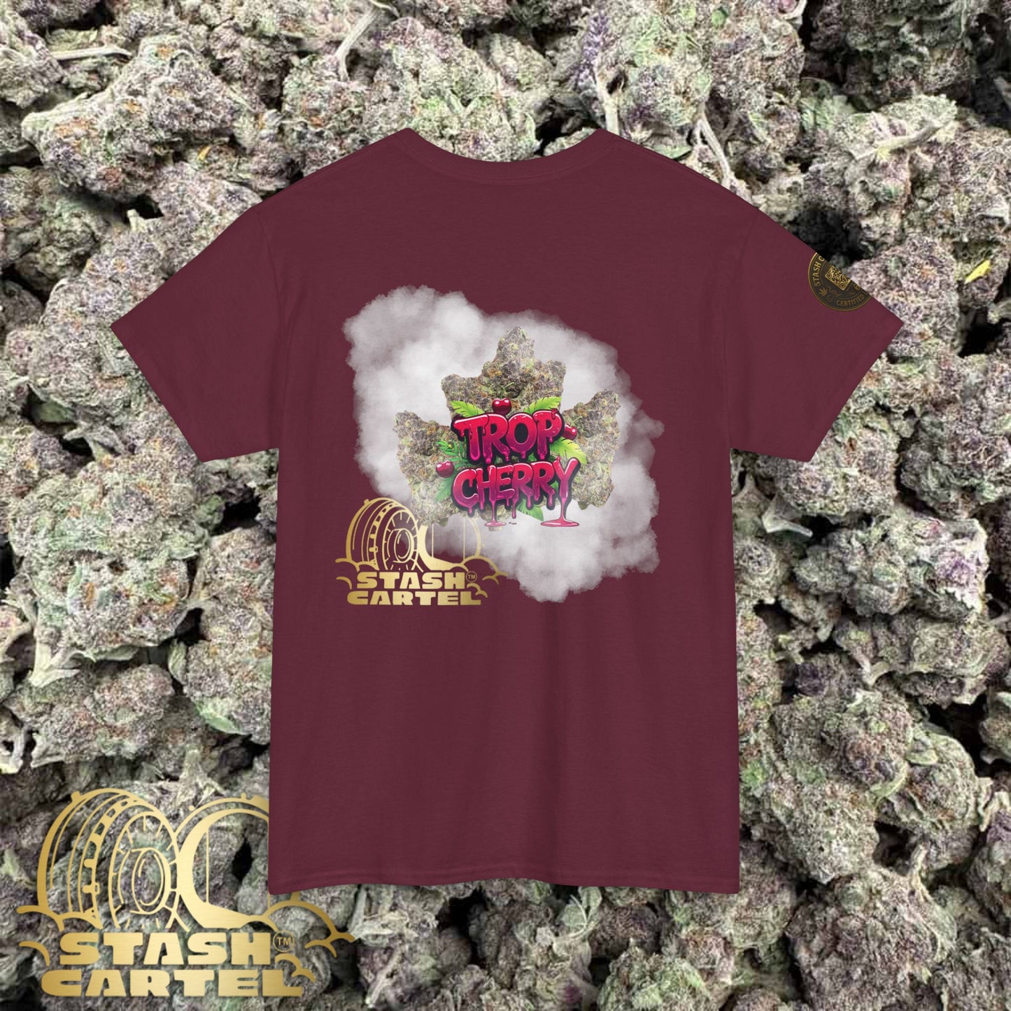 Trop Cherry Tee – Candy Gas Color Pop Unisex Cotton Tee