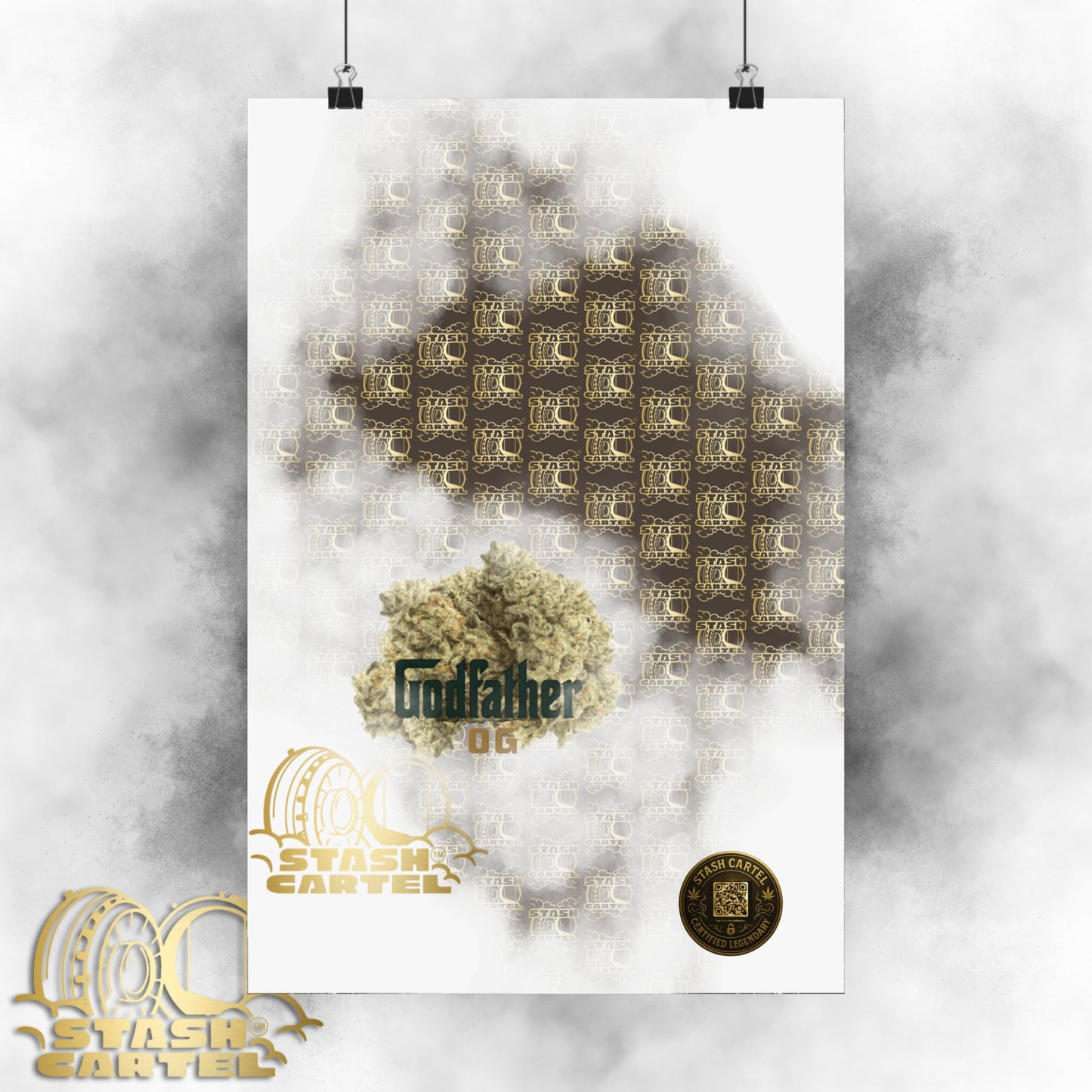 🕴️💨 "Godfather OG" Indica Poster – The Don of Heavy OGs