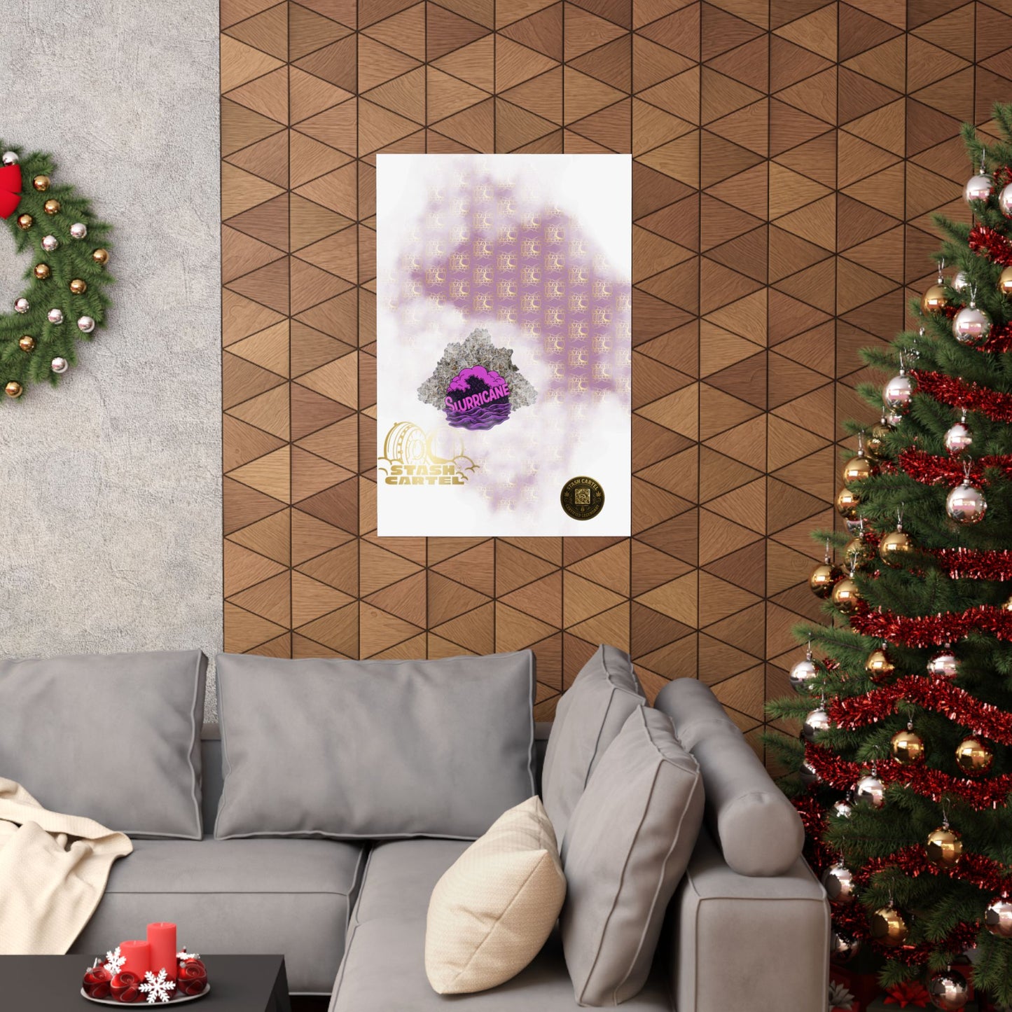 🌪️💜 Slurricane Poster – Indica Power Poster with Creamy Grape Terps