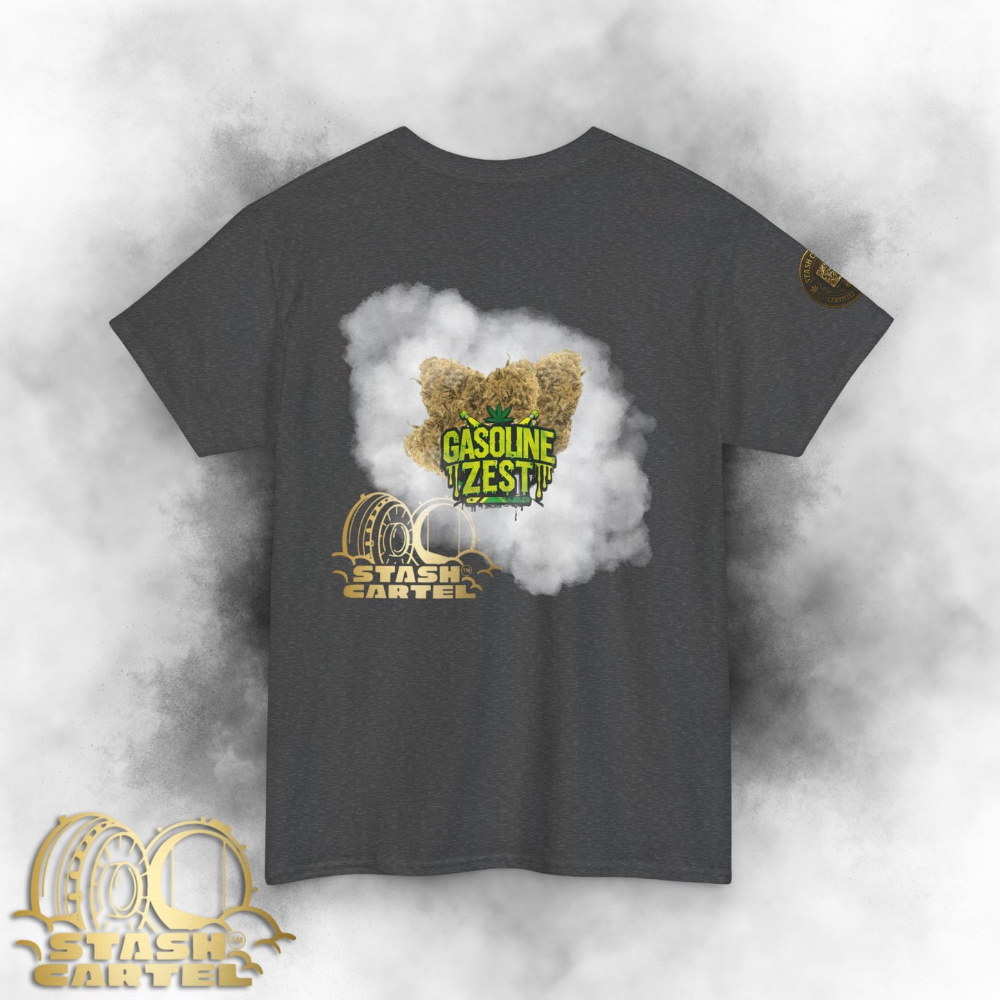Gasoline Zest Tee – Citrus-Fueled Power Unisex Cotton Tee