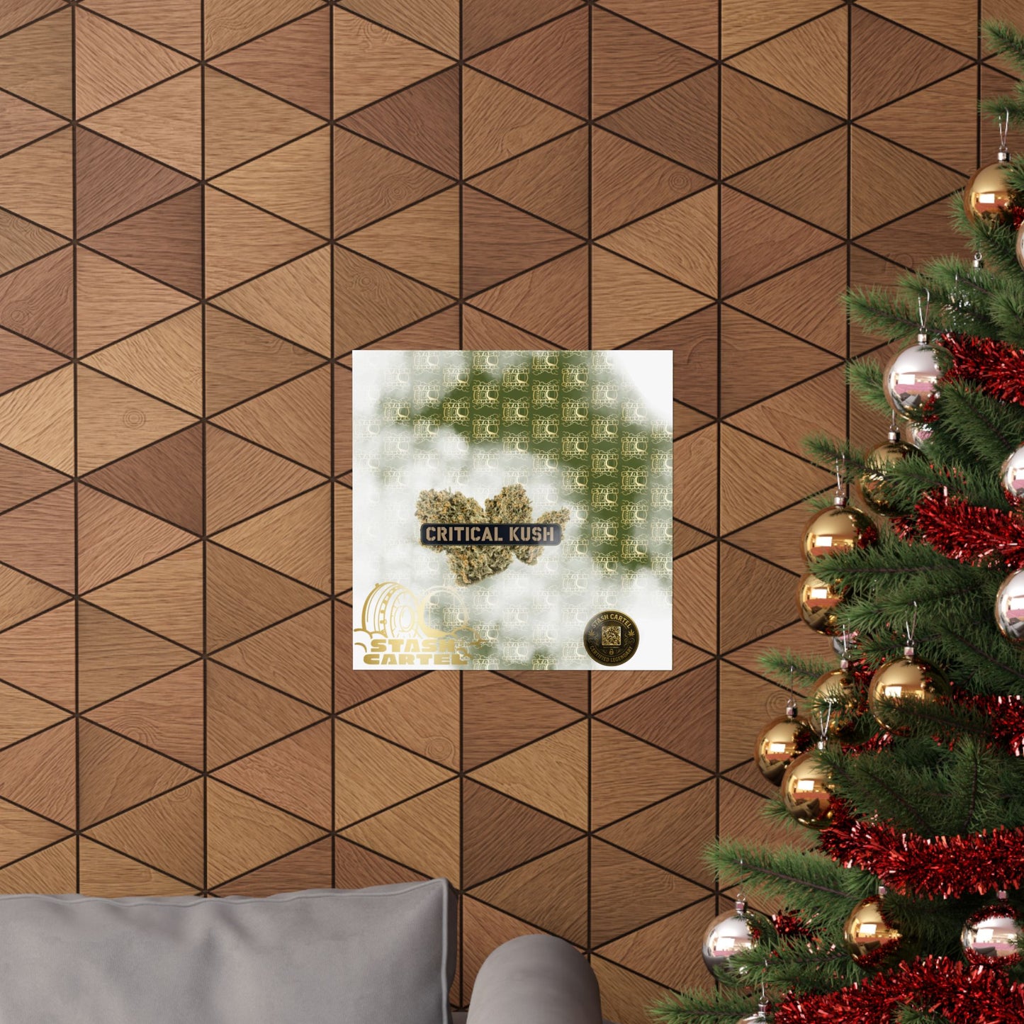 💣🌲 Critical Kush Poster – Classic Indica Wall Art with Spicy Earth & Knockout Calm