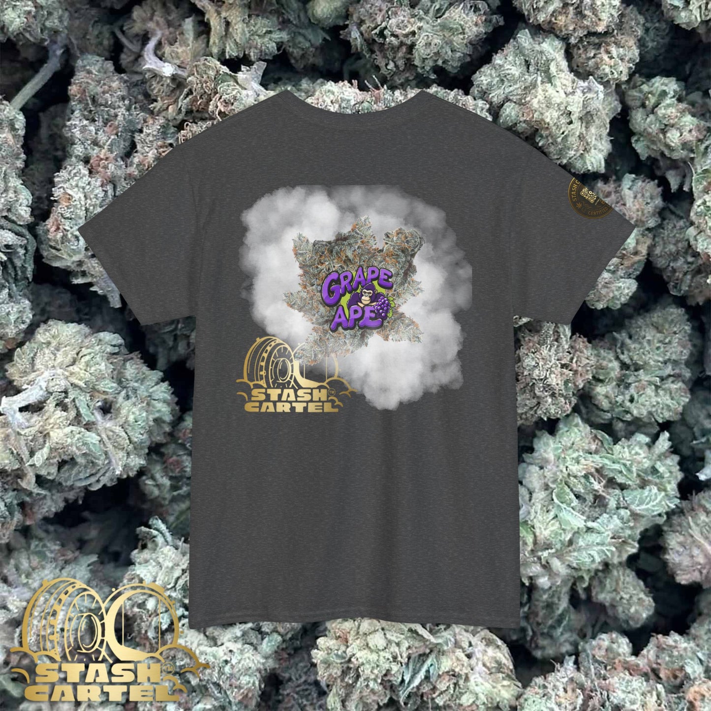 Grape Ape Tee – Purple Royalty, Sweet & Sedative Unisex Heavy Cotton Tee
