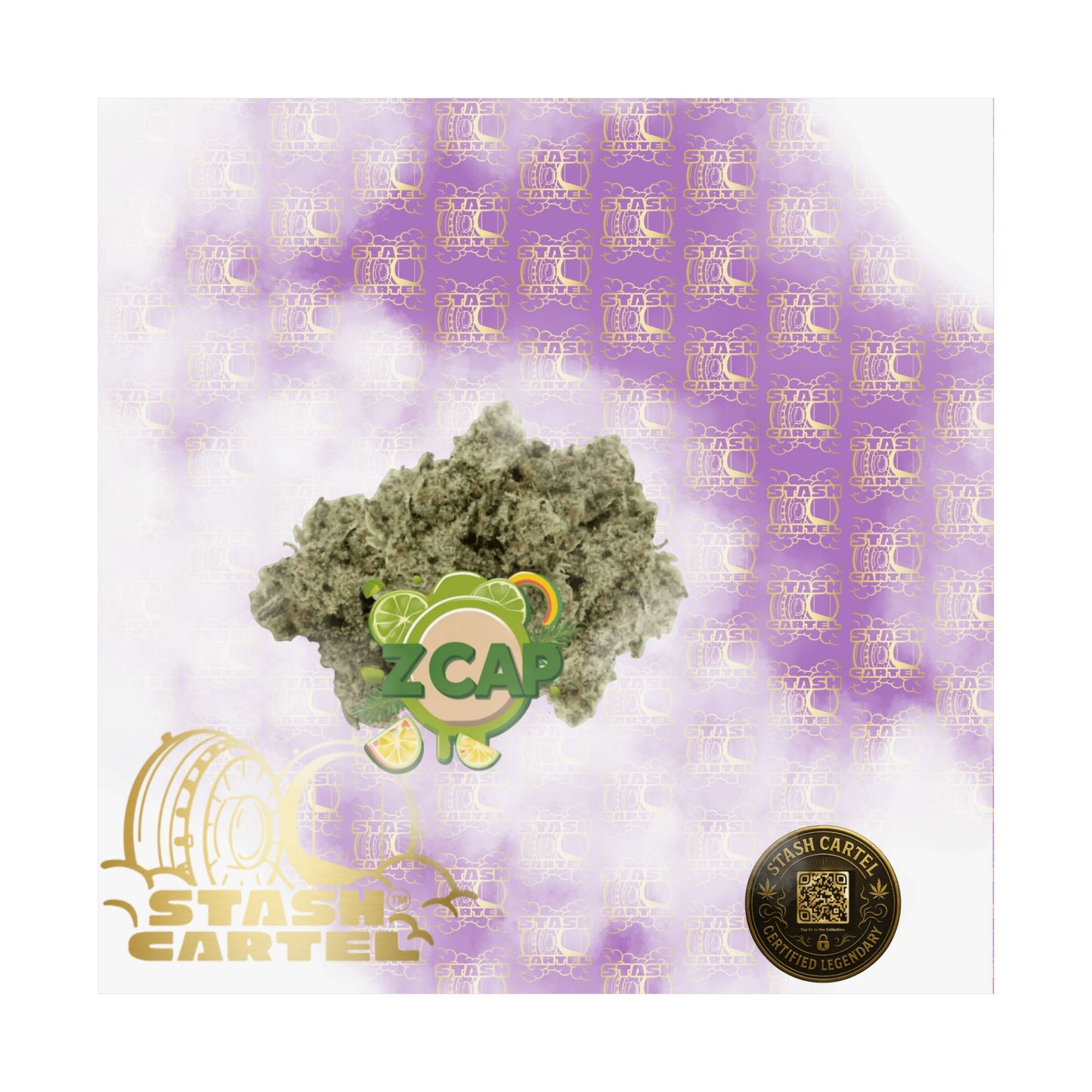 🧢🍬 Z Cap Poster – Designer Zkittlez Hybrid Wall Poster with Drippy Terps