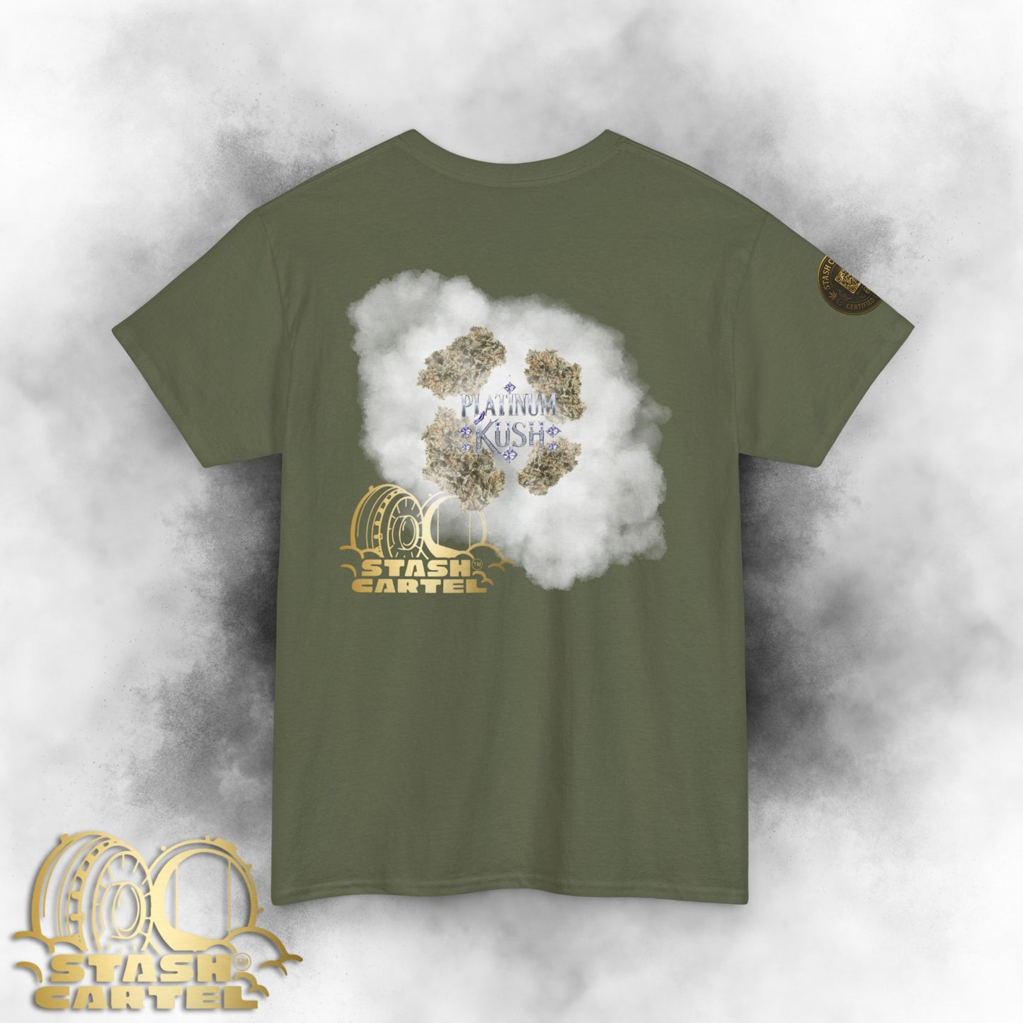 Platinum Kush Tee – Frosty Nightcap Gas Unisex Heavy Cotton Tee