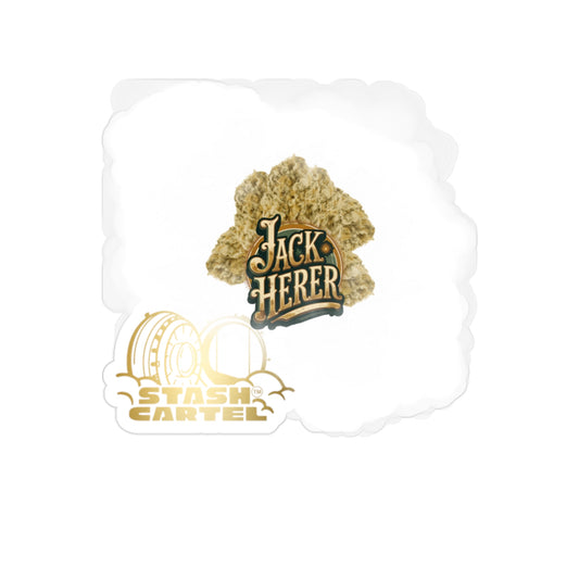 Jack Herer Transparent Outdoor Sticker – Cannabis Lifestyle Design