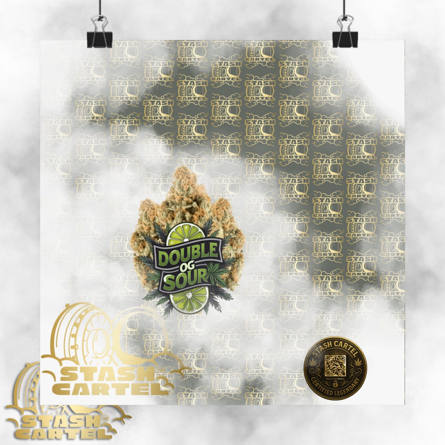 🔋⛽ "Double OG Sour" Indica-Hybrid Poster – Heavy Gas, Deeper Vibes
