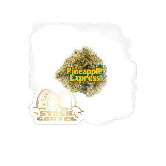 Pineapple Express Transparent Outdoor Sticker – Stoner Lifestyle Design