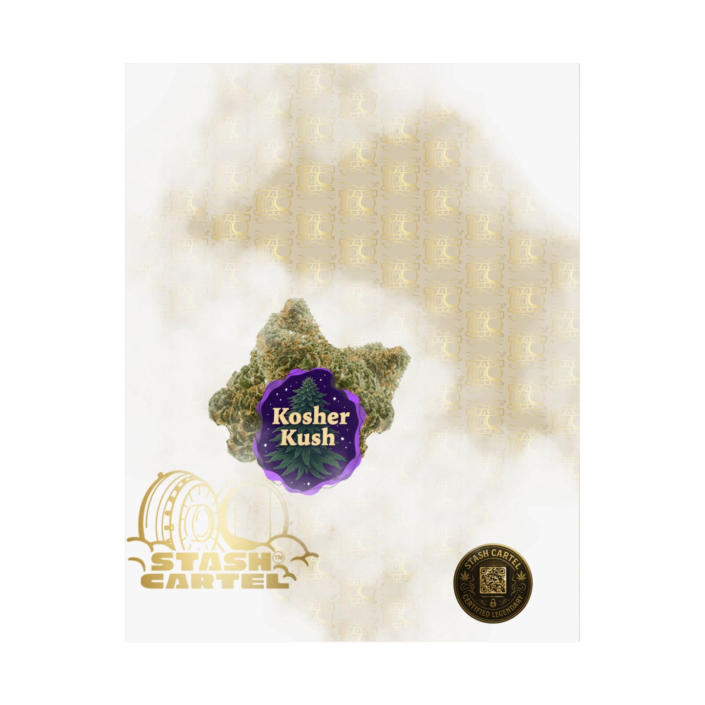 ✡️🌿 Kosher Kush Poster – Sacred Indica Poster with Award-Winning Gas