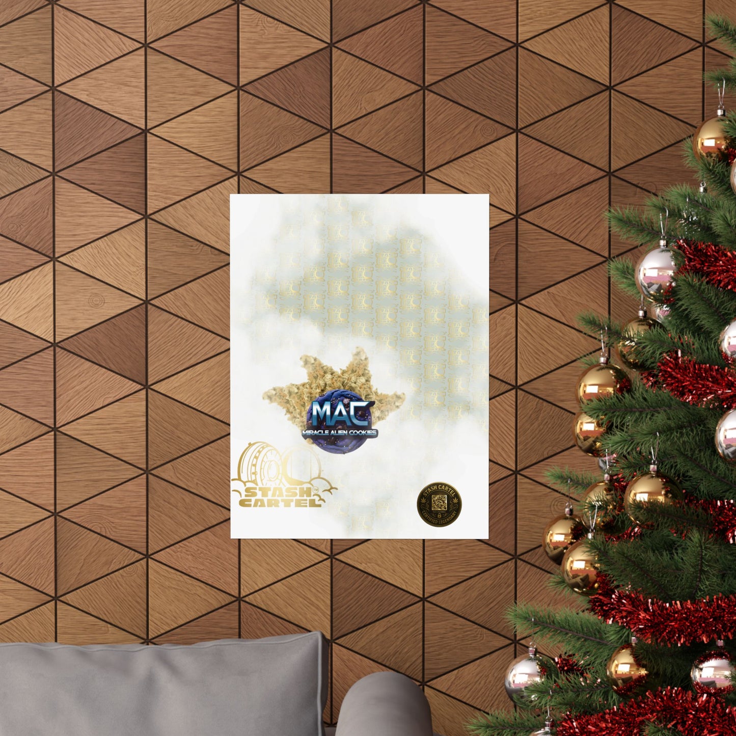 👽🍪 MAC (Miracle Alien Cookies) Poster – Cosmic Hybrid Wall Art with Designer Flavor