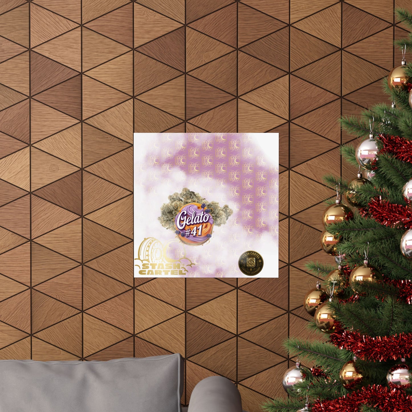 🍨👑 Gelato #41 Poster – Premium Hybrid Wall Art with Dessert Gas