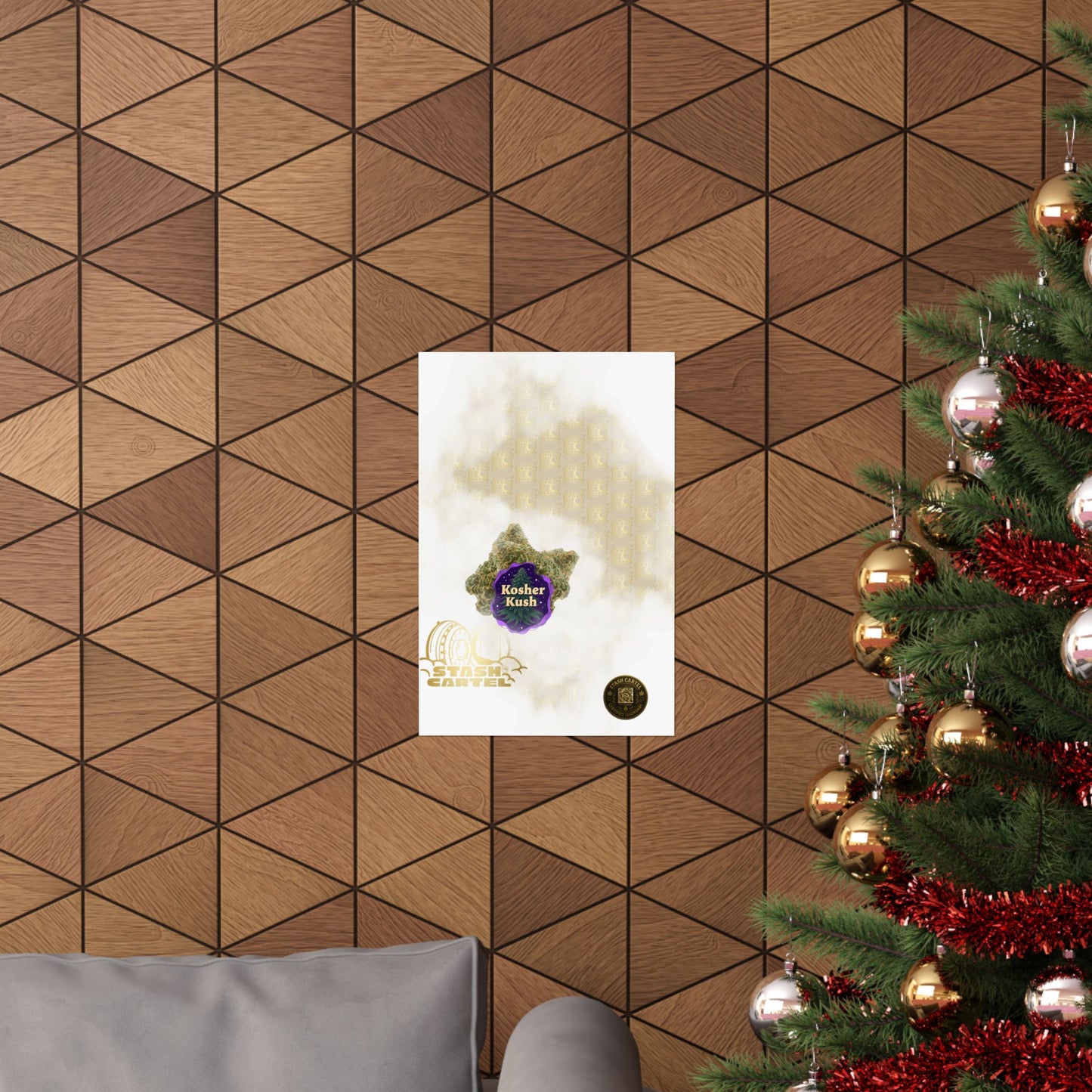 ✡️🌿 Kosher Kush Poster – Sacred Indica Poster with Award-Winning Gas
