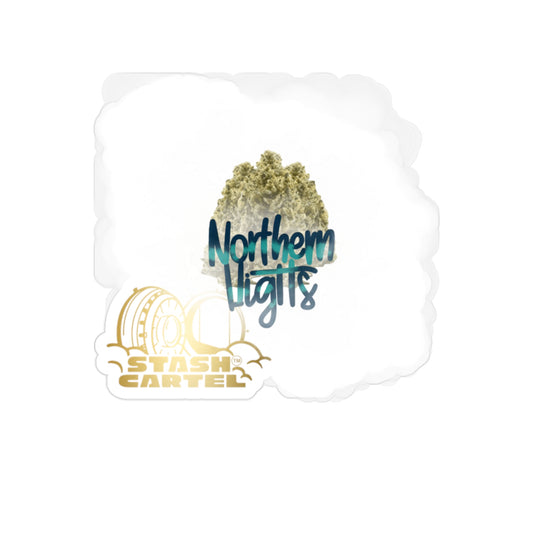 Northern Lights Transparent Outdoor Sticker – Cannabis Art & Merch