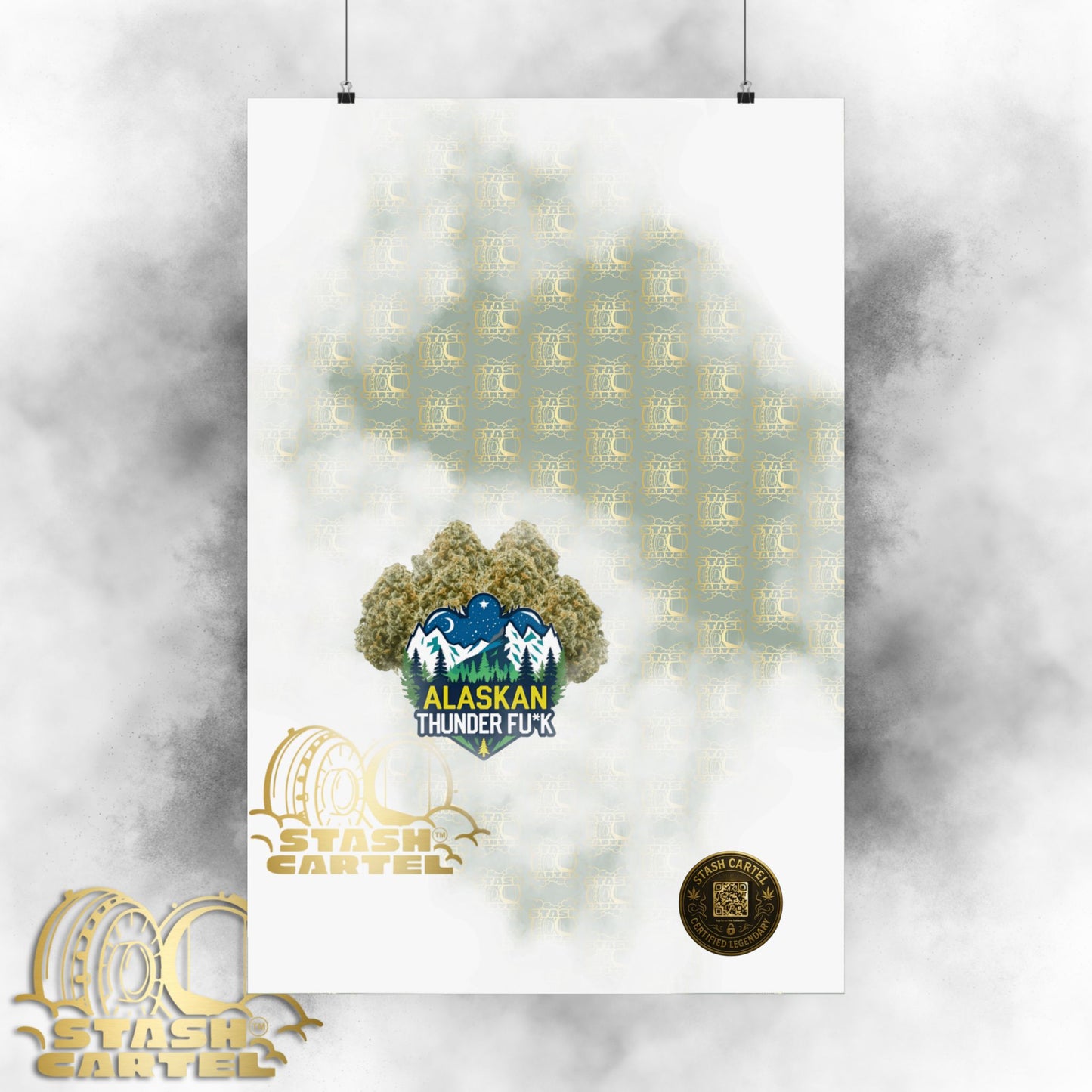 ❄️💨 Alaskan Thunder Fuck Poster – Cold Sativa Energy for Wild Minds