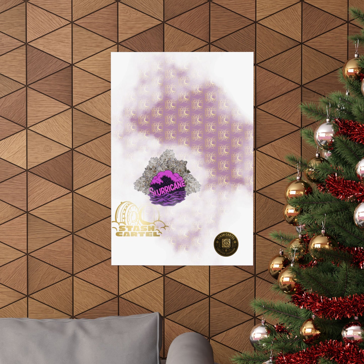 🌪️💜 Slurricane Poster – Indica Power Poster with Creamy Grape Terps