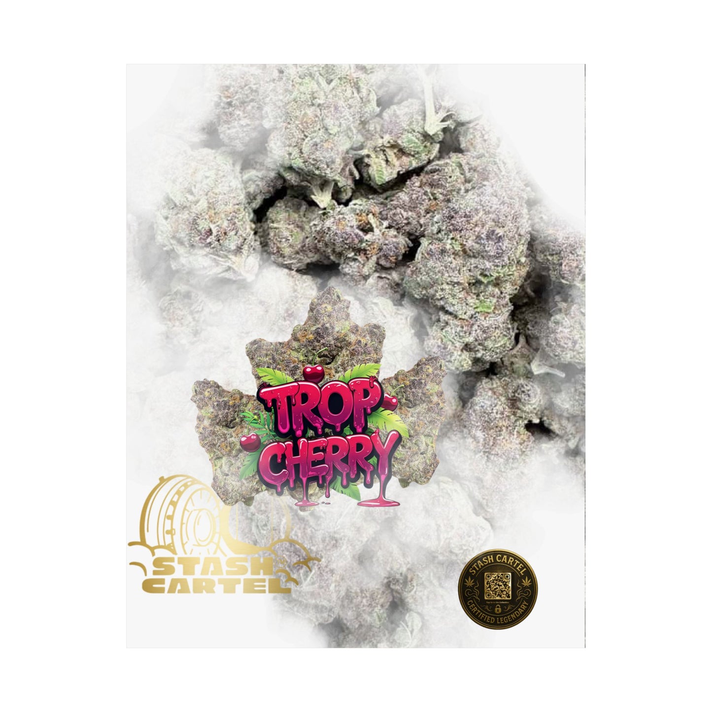 🍒⚡ Trop Cherry Poster – Sativa Poster for Sweet Energy & Focus