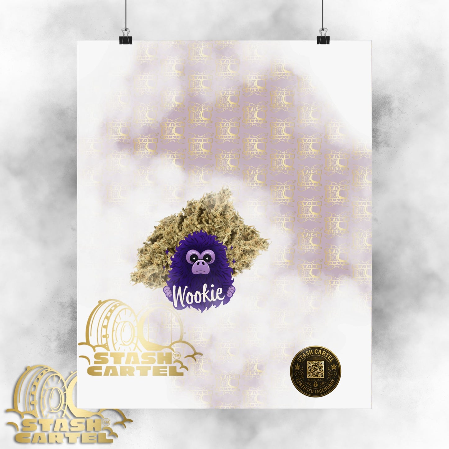 🧝‍♂️🌌 Wookie Poster – Psychedelic Funk Wall Art with Deep Indica Terps
