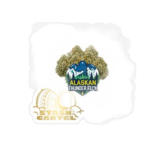Alaskan Thunder Fuck Transparent Outdoor Sticker – Cannabis Art Collectible