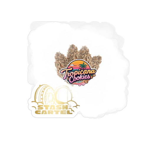 Tropicana Cookies Transparent Outdoor Sticker – Cannabis Lifestyle Design