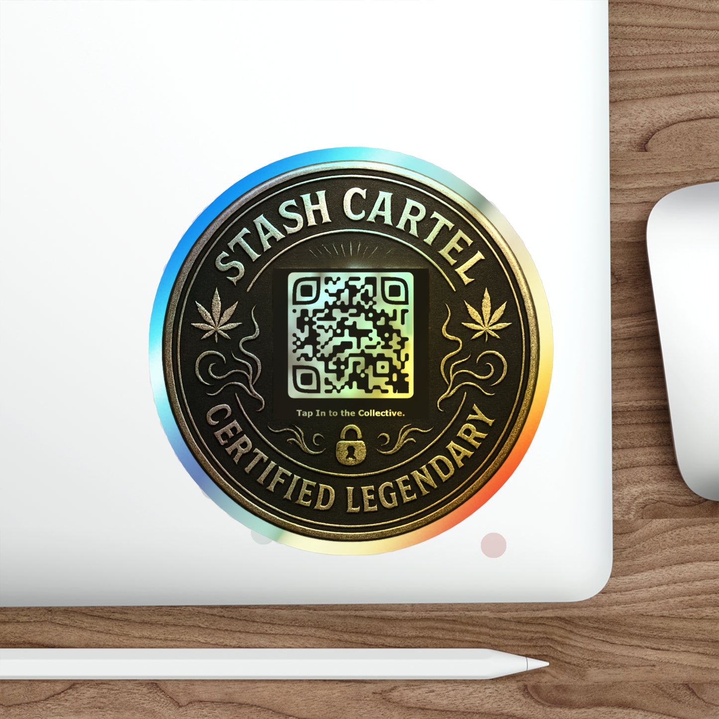Stash Certified Legendary Seals — Holographic Die-Cut Stickers
