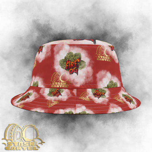 Fire OG Bucket Hat – Legendary Gas with Burn-Through Style