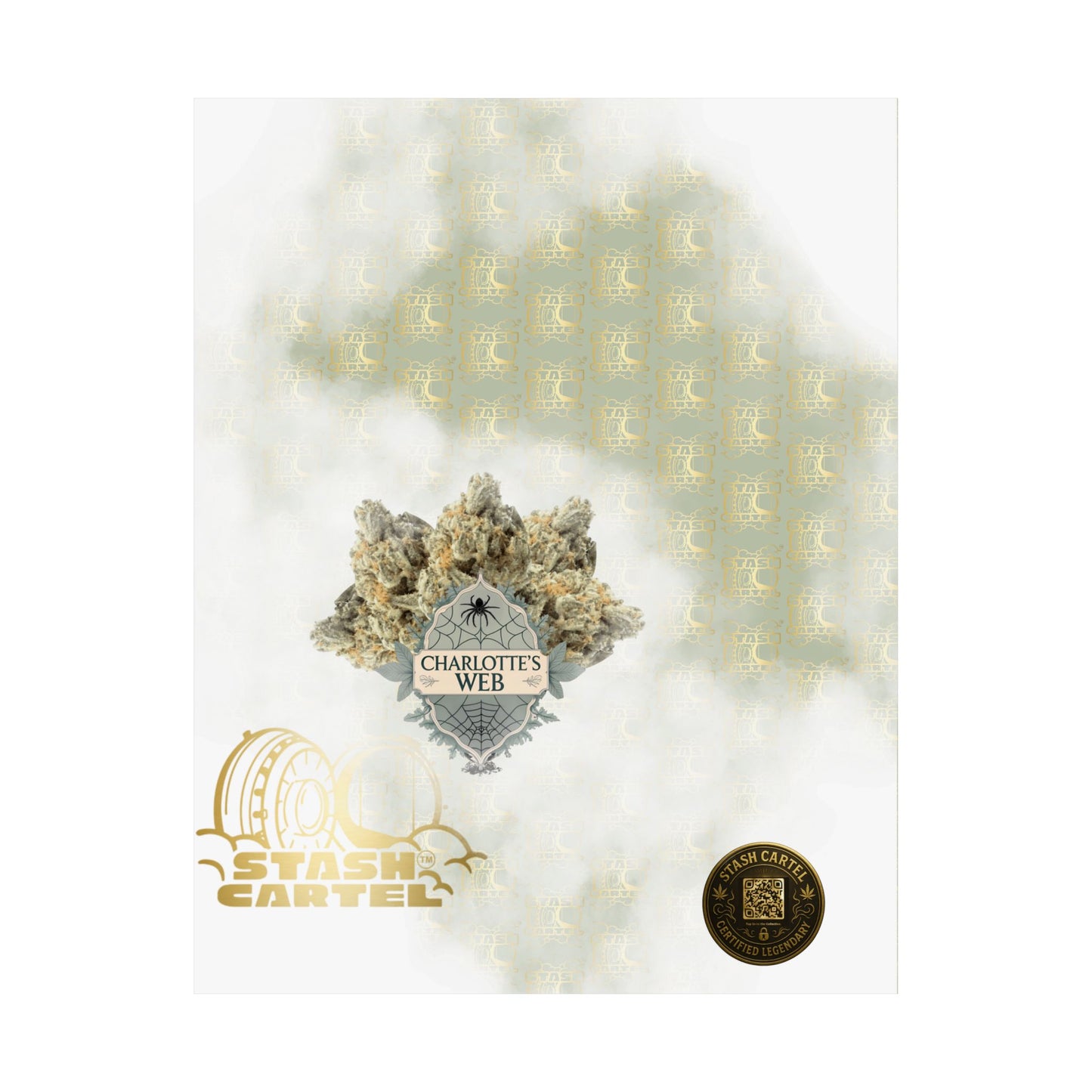 🕸️🌱 Charlotte’s Web Poster – High-CBD Wellness Wall Art with Purpose