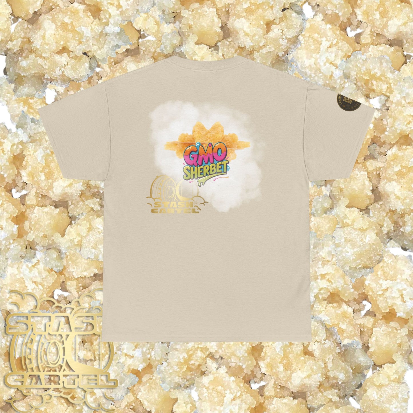 GMO Sherbet Sugar Wax Tee – Full Spectrum Drip, Loud & Creamy Unisex Heavy Cotton Tee