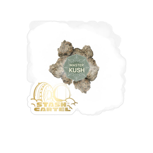 Master Kush Transparent Outdoor Sticker – Weed Lifestyle Art