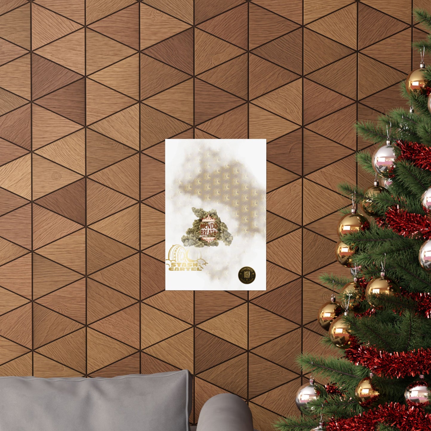 🌲💨 Mendo Breath Poster – Sweet Gas Wall Art with NorCal Indica Power