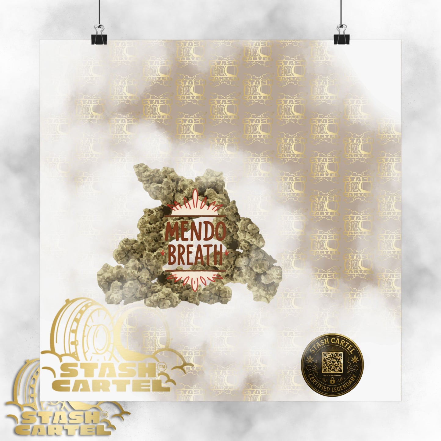🌲💨 Mendo Breath Poster – Sweet Gas Wall Art with NorCal Indica Power