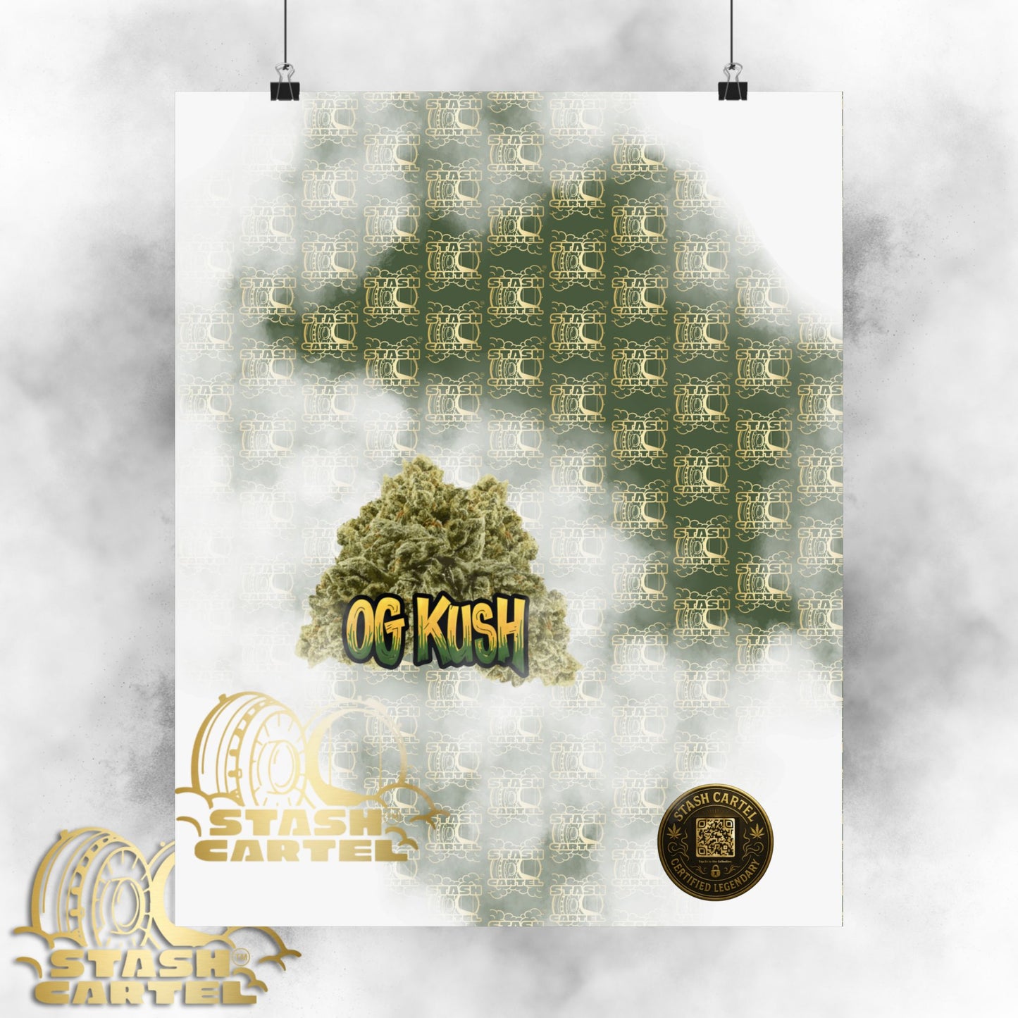 🔥 "OG Kush" Gas-Heavy Poster – West Coast Royalty Cannabis Wall Print