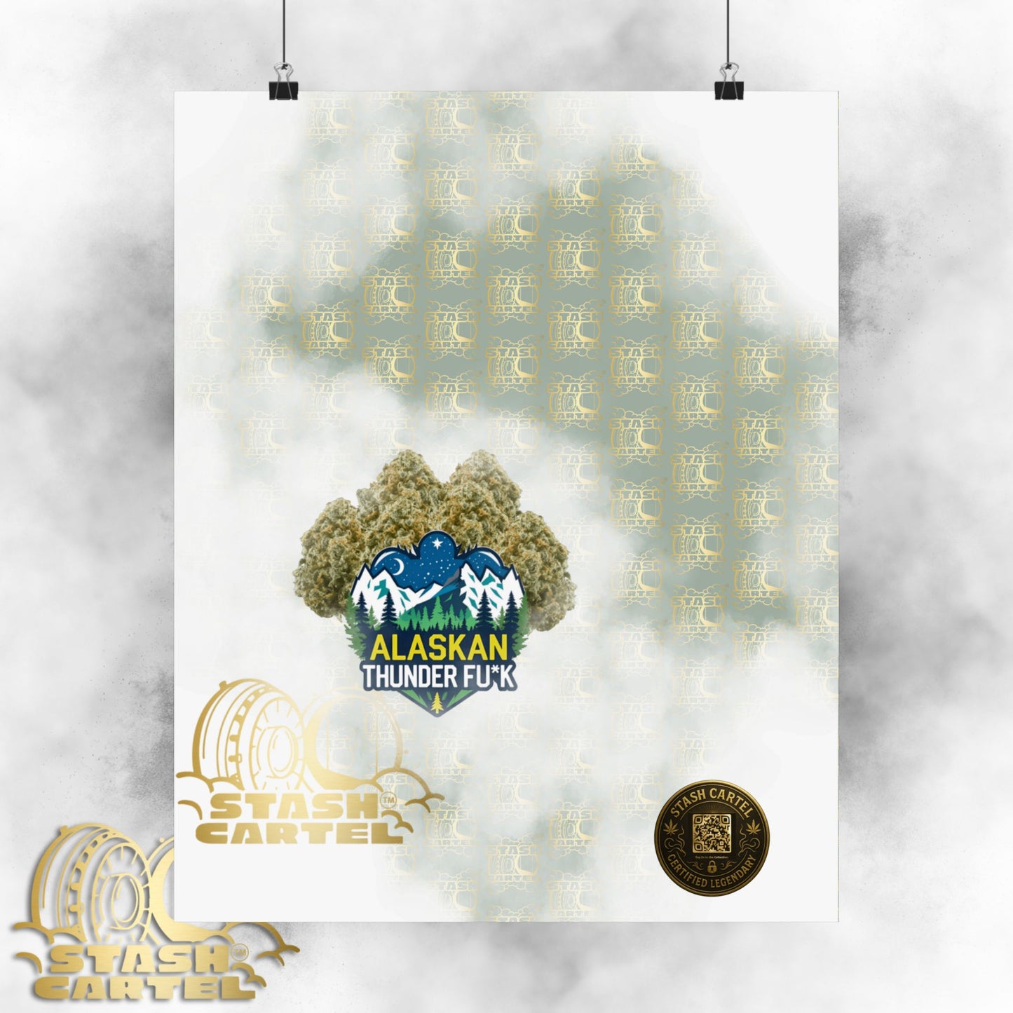 ❄️💨 Alaskan Thunder Fuck Poster – Cold Sativa Energy for Wild Minds
