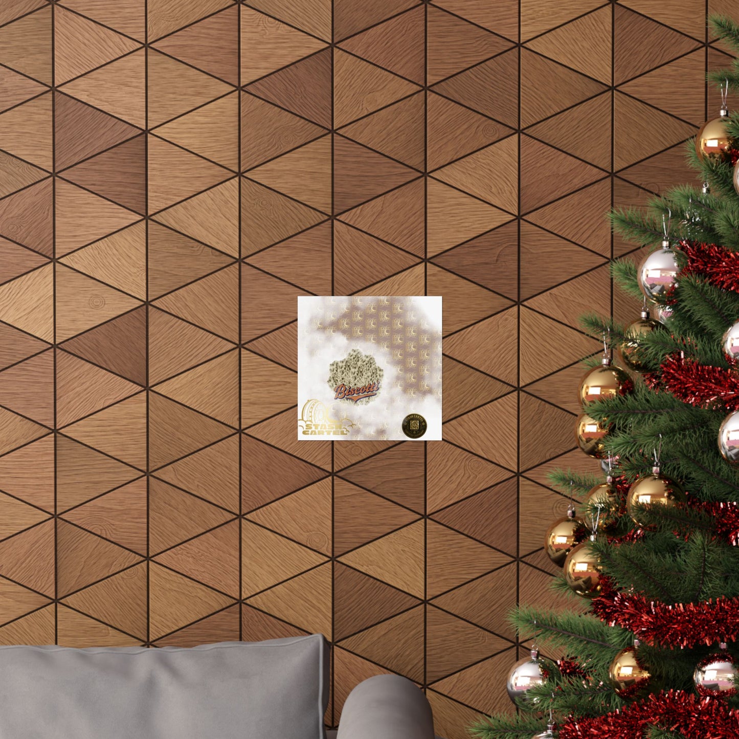 🍪🖤 Biscotti Poster – Cookie Gas Wall Art with Deep Indica Vibes
