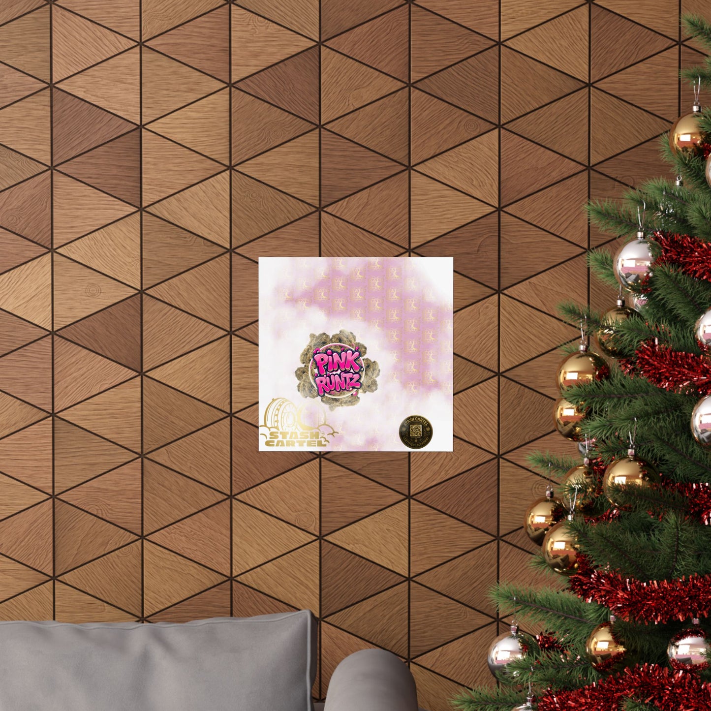 🎀🍭 Pink Runtz Poster – Designer Candy Gas Wall Art with Hybrid Bliss