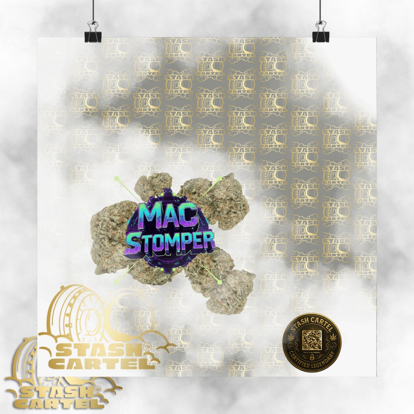 👟🪐 MAC Stomper Poster – Potent Hybrid with Creamy Gas & Cosmic Body High