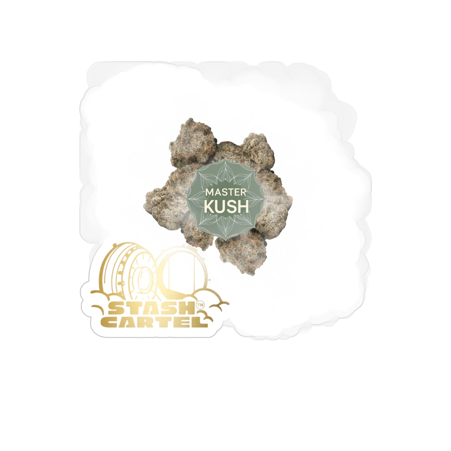 Master Kush Transparent Outdoor Sticker – Weed Lifestyle Art