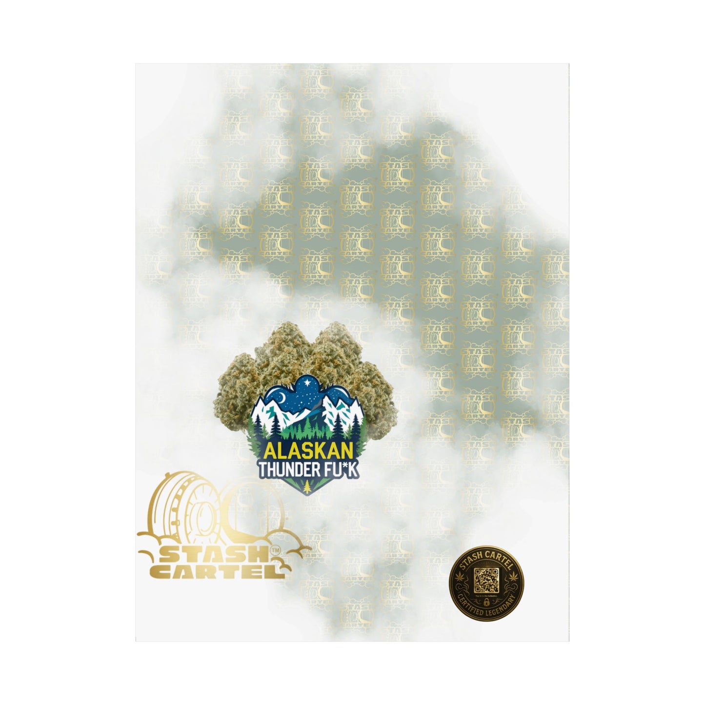 ❄️💨 Alaskan Thunder Fuck Poster – Cold Sativa Energy for Wild Minds