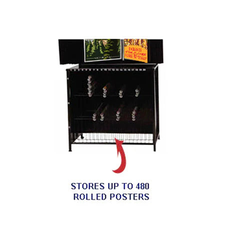 Stash Cartel Poster Display Rack — 10-Panel & 30-Panel Options